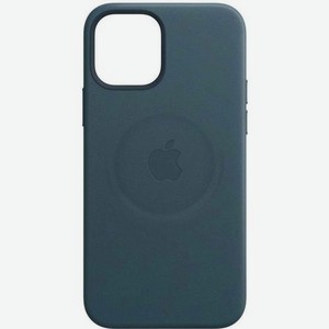 Чехол (клип-кейс) Apple Leather Case with MagSafe, для Apple iPhone 12 mini, противоударный, синий балтийский [mhk83ze/a]