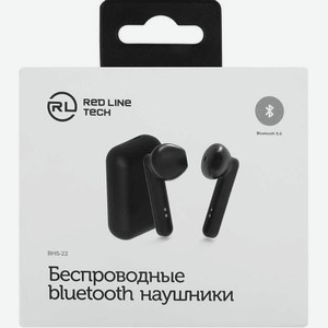 Наушники Redline BHS-22, Bluetooth, вкладыши, черный [ут000019148]