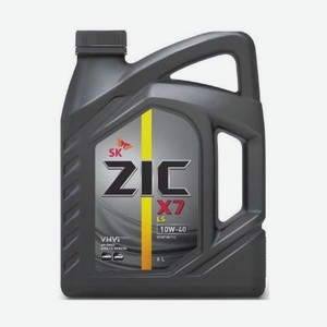 Моторное масло ZIC X7 LS, 10W-40, 6л, синтетическое [172620]