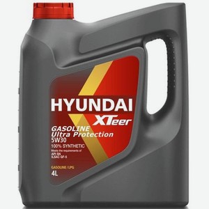 Моторное масло Hyundai XTeer Gasoline Ultra Protection, 5W-30, 4л, синтетическое [1041002]