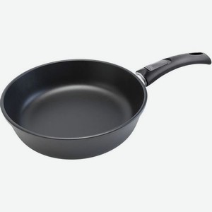 Сковорода Нева металл посуда Ферра Индукция 59026, 26см, съемная ручка, без крышки, черный