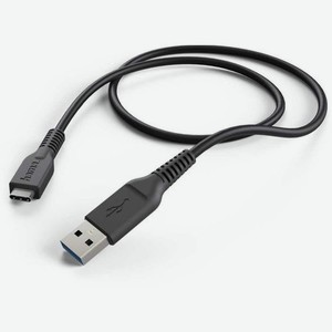 Кабель HAMA 00178395, USB Type-C (m) - USB (m), 1м, 3A, черный