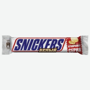 Батончик шоколадный Snickers белый, 81 г