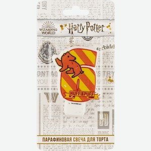 Свеча для торта желтая Гарри Поттер Цифра 6 Чиби НД Плэй к/у, 1 шт