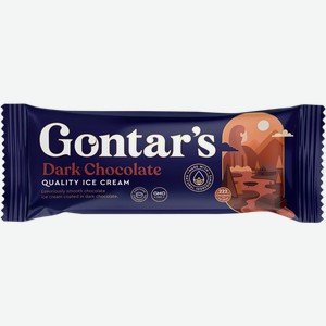 Мороженое молочное эскимо Гонтарс темный шоколад Гонтарь Л.А. ИП м/у, 83 г