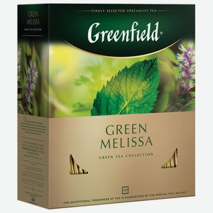 Чай зеленый с мятой 100 пакетиков