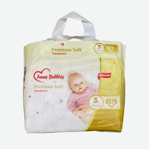 Подгузники FUNNY BUBBLES Premium Soft Newborn (2-6кг) 27шт