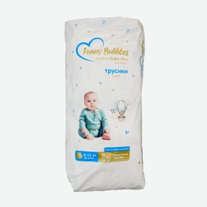 Подгузники-трусики FUNNY BUBBLES Active Baby-Dry Pants 3 midi (6-11кг) 38шт