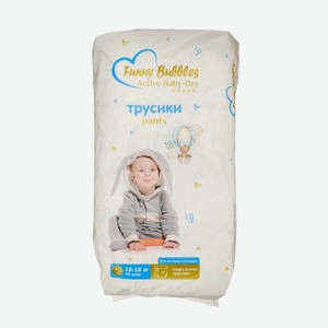 Подгузники-трусики FUNNY BUBBLES Active Baby-Dry Pants 5 junior (12-18кг) 48шт