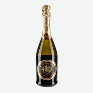 Вино игристое  Золотая Балка  российское с защищенным географическим указанием  Крым  полусладкое белое 0,75л 12,5%