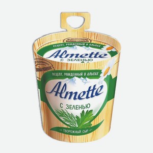 Сыр творожный  Альметте  С зеленью 150г