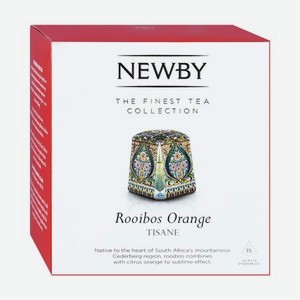 Чайный напиток Newby Ройбос Апельсин в пирамидках 15 пакетиков
