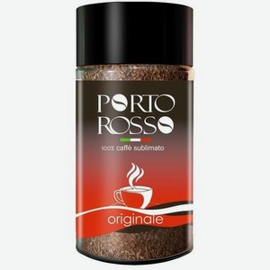 Кофе Porto Rosso растворимый сублимированный Platino 90 г стеклянная банка