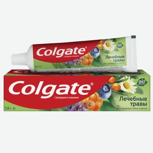 Зубная паста Colgate Лечебные травы отбеливающая с натуральными ингредиентами для здоровья зубов и десен, 100мл
