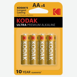 Батарейки Kodak Ultra Premium Alkaine LR6-4BL AA 4 шт