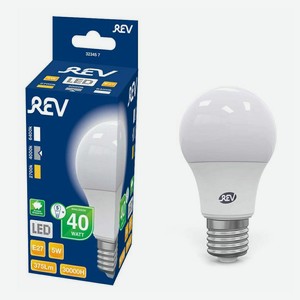 Лампа светодиодная REV E27 5 Вт 4000 K груша матовая
