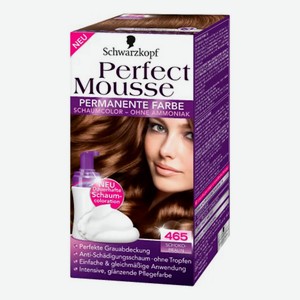 Краска-мусс для волос Schwarzkopf Perfect Mousse сияющий и стойкий цвет 465 шоколадный каштан 93 мл