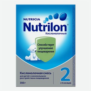 Детская смесь Nutrilon 2 кисломолочная сухая с 6 месяцев БЗМЖ 350 г