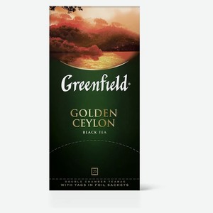 Чай черный Greenfield Golden Ceylon в пакетиках, 25 шт