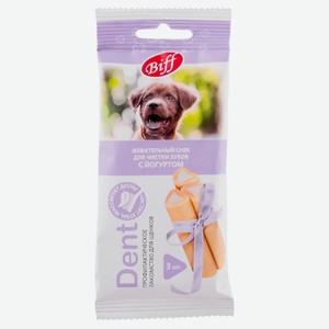 Лакомство для собак Biff Dent снеки с йогуртом для щенков средних и мелких пород, 40 г