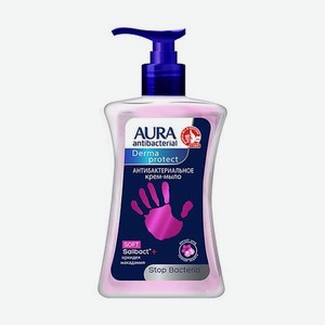 AURA Antibacterial Крем-мыло антибактериальное Derma Protect Soft Орхидея и Макадамия