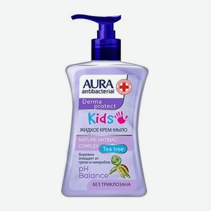 AURA Крем-мыло антибактериальное KIDS