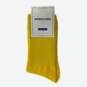 Носки женские Monchini артL202 - Желтый, Без дизайна, 38-40
