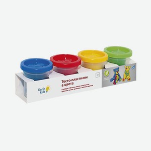 Набор для детского творчества Genio Kids  Тесто-пластилин 4 цвета 