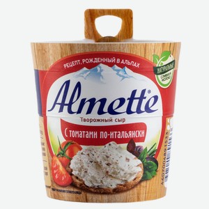 БЗМЖ Сыр творож Almette свежий с томатами 57% 150г Россия