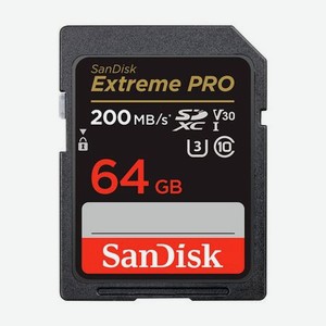 Карта памяти 64Gb SanDisk Extreme SDXC Class 10 UHS-I U3 V30 (170/80 Mb/s)