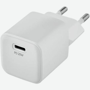 Сетевое зарядное устройство UBEAR Pulse, USB type-C, 20Вт, 3A, белый [wc09whpd20-c]