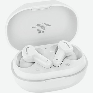 Наушники Harper HB-555, Bluetooth, вкладыши, белый/серый [h00003176]