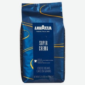 Кофе зерновой LAVAZZA Super Crema, средняя обжарка, 1000 гр [4202]
