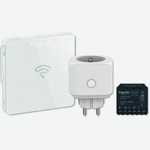 Комплект Schneider Electric Wiser Старт, контроль электроприборов и доступа, белый [kit_cct80010_to]
