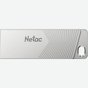 Флешка USB NETAC UM1 128ГБ, USB3.2, серебристый [nt03um1n-128g-32pn]