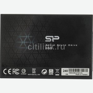 SSD накопитель Silicon Power Slim S55 SP240GBSS3S55S25 240ГБ, 2.5 , SATA III