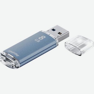 Флешка USB SMARTBUY V-Cut 8ГБ, USB2.0, голубой [sb8gbvc-b]