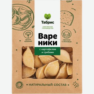 Вареники замороженные С картофелем и грибами СП ТАБРИС м/у, 1000 г