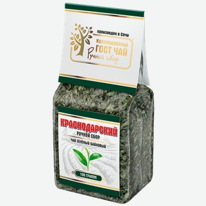 Чай зеленый Краснодарский ГОСТ байховый ручной сбор Гост Чай м/у, 100 г