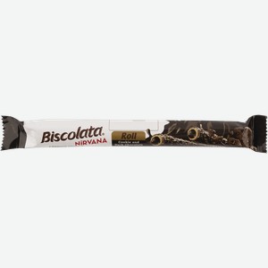 Вафельная трубочка Бисколата печенье темный шоколад Шолен м/у, 27,5 г
