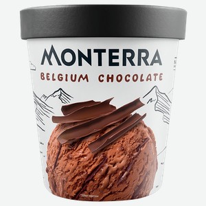 Мороженое Монтерра шоколад Фронери Рус карт/уп, 276 г