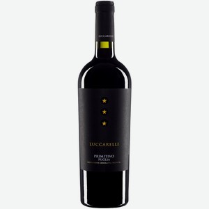 Вино  Луккарелли  Примитиво, 2021, 750 мл, красное, полусухое