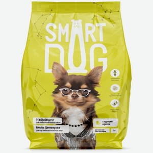Корм Smart Dog для взрослых собак, с курицей и рисом (3 кг)