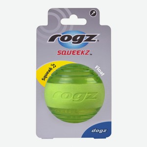 Rogz мяч с пищалкой Squeekz, лайм (Ø 6.4 см)