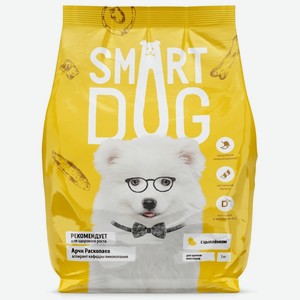 Корм Smart Dog для щенков, с цыпленком (3 кг)