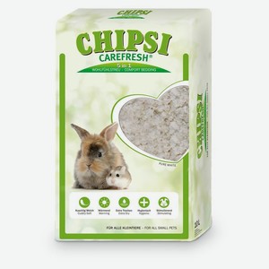 Carefresh бумажный наполнитель-подстилка для мелких домашних животных и птиц, белый (10 л)
