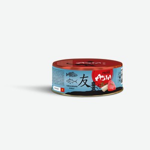 Prime Asia консервы для кошек Тунец с рыбой групер в желе (85 г)