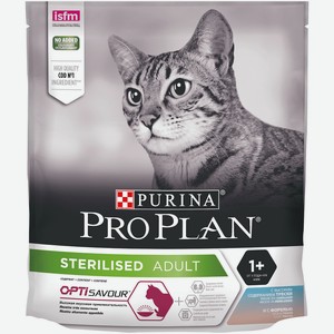 Корм Purina Pro Plan для стерилизованных кошек и кастрированных котов, с высоким содержанием трески и c форелью (3 кг)