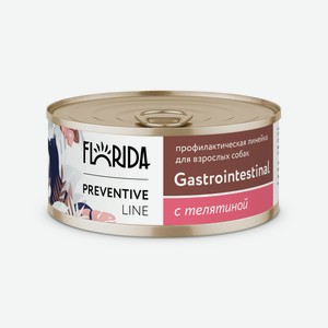 Florida Preventive Line консервы gastrointestinal для собак  Поддержание здоровья пищеварительной системы  с телятиной (100 г)