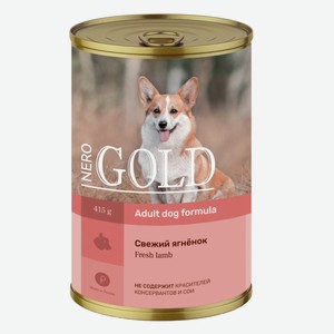 Nero Gold консервы консервы для собак  Свежий ягненок  (810 г)